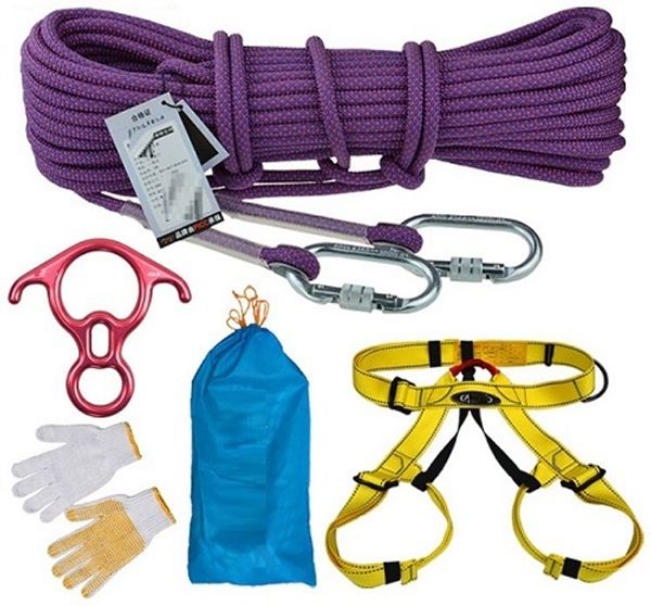 

60--100m 2000kg 10.5mm ce standard fast descend rope aerial work safety insurance working sport harness, outdoor wire,chain