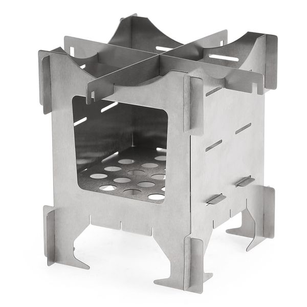 

outdoor compact wood stove lightweight titanium backpacking camping stove picnic cooking furnace stove hiking pocket burner stoves