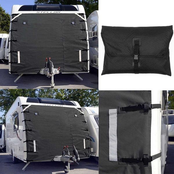 

универсальный черный лобовое стекло ветровое стекло ветровое стекло крышка протектор с светодиодные лампы лампы для rv автодомов caravan