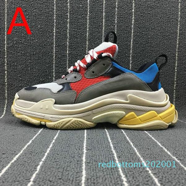 

platform luxury triple s white black mens designer shoes black pink martin cream yellow red womens fashion casual shoes sneakers ae27