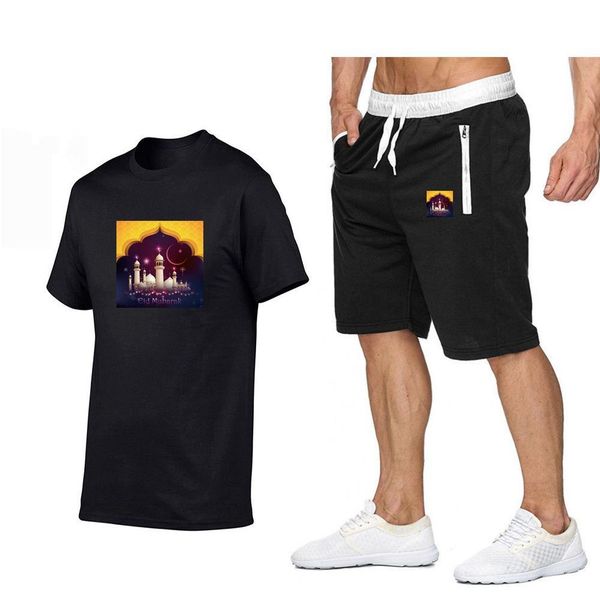 

short-sleeved track suit 2020 new loose large size men's sports shorts