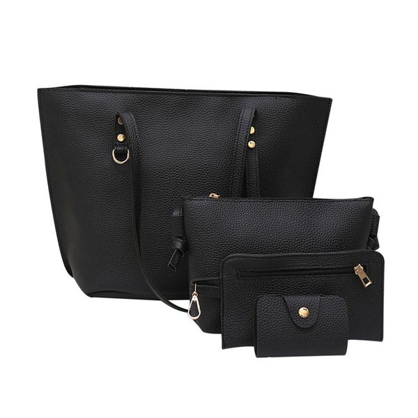 

2018 new fashion four sets of mother and sun women bag mobile tote handbag large bag fashion simple lady shoulder