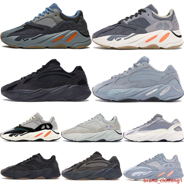 

700 wave runner kanye west running shoes reflective carbon blue magnet inertia static utility black salt men designer shoes women sneakers