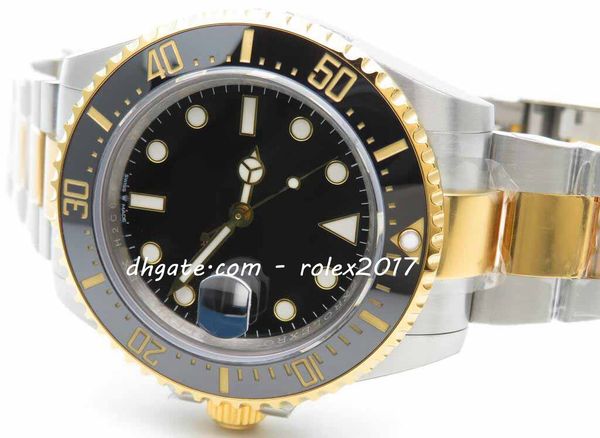 

men's products classic series sea-dweller 126603 43mm vrf 2836 two tone 18k yellow gold wrapped movement men automatic watch, Slivery;brown