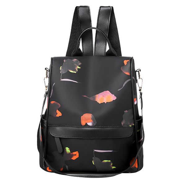 

women oxford cloth wild fashion zipper casual versatile student bag travel backpack soft handle satchels shape apr 23