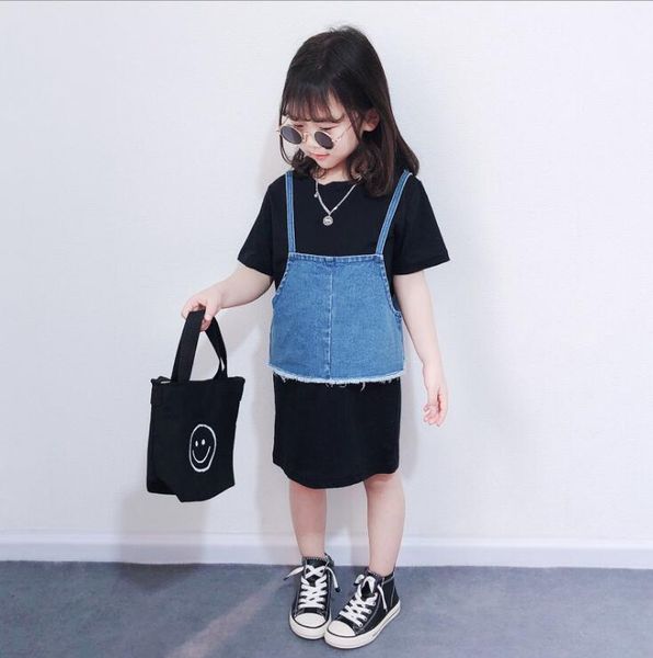 

2020 опове девђки 2 комплек плае + джинове жиле ление лопок мод дл де, White