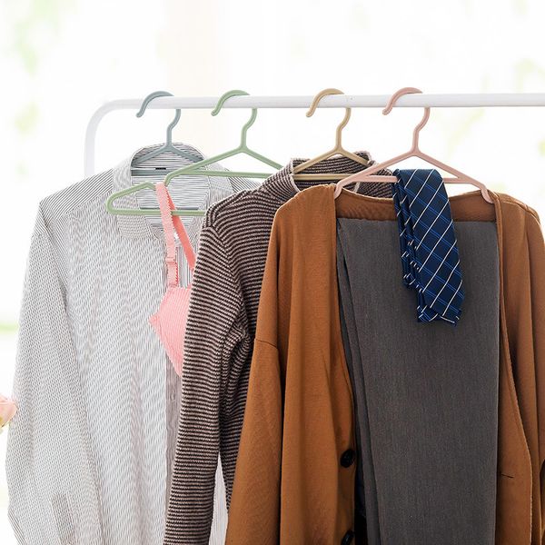 

5pcs/lot portable clothes hangers non-slip hook for suit coat closet garment outdoor drying rack plastic clothing hanger
