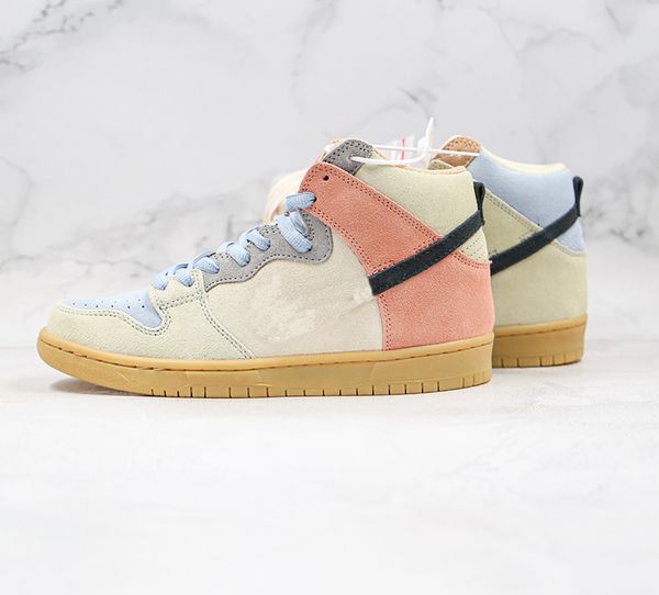 

2020 dunk sb shoes high spectrum sb basketball shoes macaron blue orange stitching size 36-45, White;red