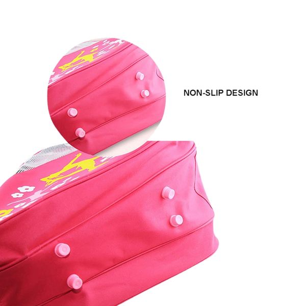 

ice & inline skate bag - premium bag to carry ice skates, roller skates, inline skates for kids elbow knee pads, Black;gray