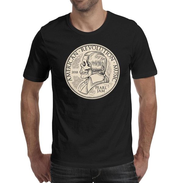 

pearl jam american revolution music black mens t shirts printing vintage crazy shirts champion classic t shirt, White;black