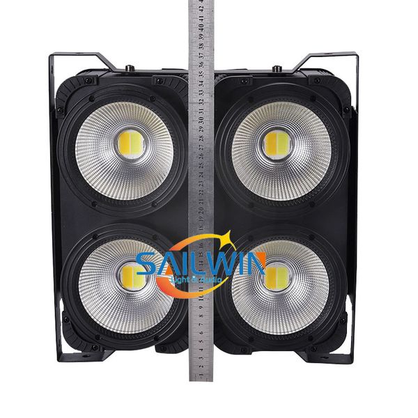 UK Stock 4x100W 400W COB 2in1 Warmwhite Coolwhite LED Studio Blinder Light DJ Stage Theater Audience Light