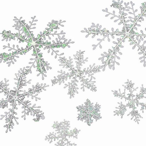 

christmas diameter 6cm tree decorations white snowflake ornaments party decoration for home artificial snow