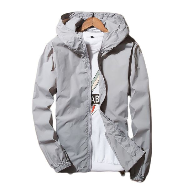 

fashion men's large size sun protection coat hooded loose jacket large size s-7xl with nood, Black;brown
