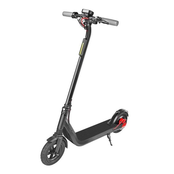 

syl l8-4 portable folding electric scooter 350w motor max speed 25km/h 6.6ah battery 8.5 inch tire - black