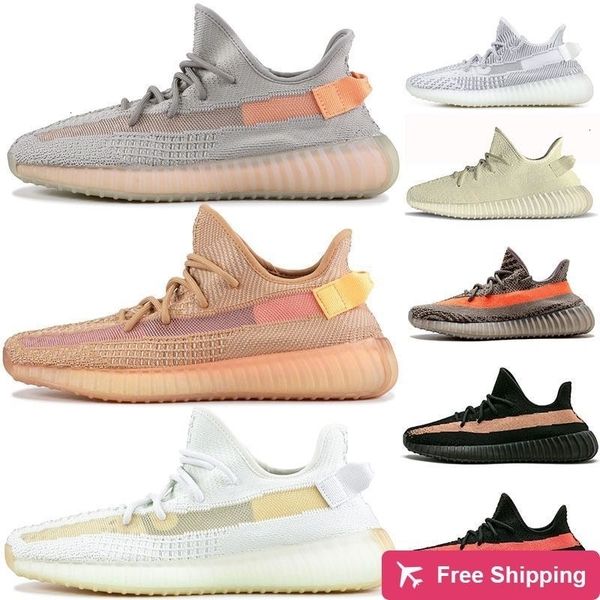 

kanye west новый цитрин облако белый светоотражающие черные кроссовки мужчины женщины светящиеся глины истинная форма масло antlia дизайнер