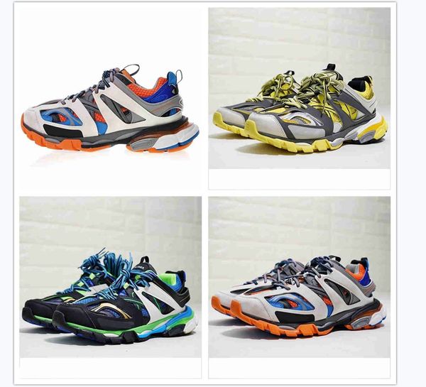 

2020 new track tess s 3.0 mens hiking shoes women orange blue pink clunky casual sneaker shoes dad shoes chaussures, Black