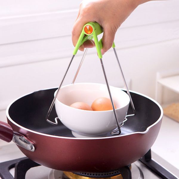 

оригинальность кухня многоцелевой нержавеющей стали взять чашу клип держатель чаши обороны горячие блюда щепотка пластины