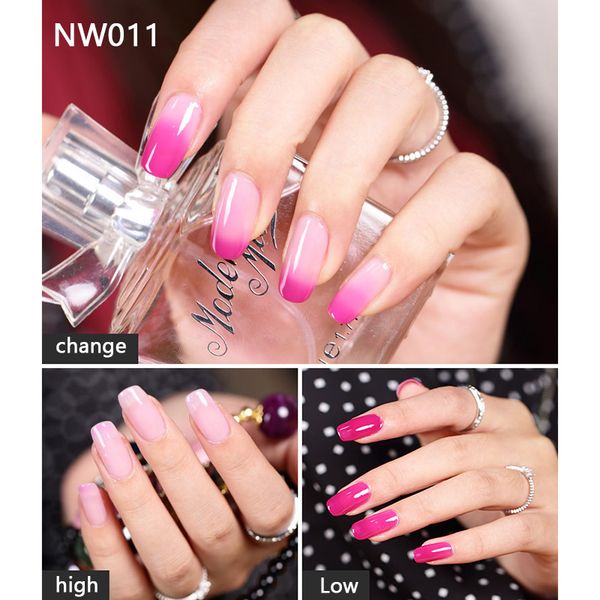 

newly 1 pcs thermal changing color nail gel polish nail gel varnish lacquer ms88