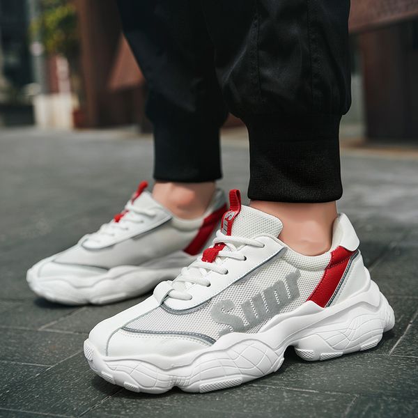 

2020 fashion new arrival men casual running sneakers breathable mesh dad shoe comfortable lightweight wild shoes