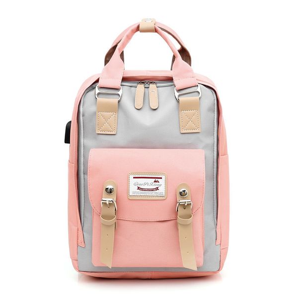 

2020 new usb backpack women shoulder bag female lapbackpacks for school teenagers girl preppy style student travel backpack y200623