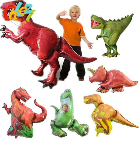 

jurassic giant dinosaur foil balloon boys animal balloons children's dinosaur party birthday decorations helium balloons kids toys
