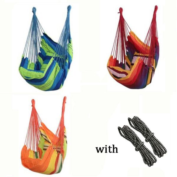 

three color camping hammock with rope canvas college dormitory hanging chair swing patio furniture dorm rocking chair