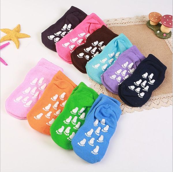 

baby socks toddle yoga trampoline socks floor playing sock antiskid silicone hosiery non-slip glue anklet sports home socks calcetines a5700, Pink;yellow