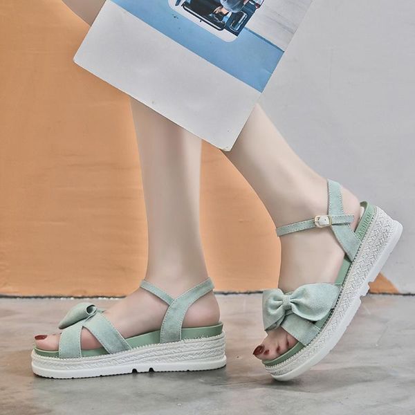 

women shoes bow buckle strap wedges beach open toe breathable women sandals fashion shoes ladies sandals summer#g3, Black