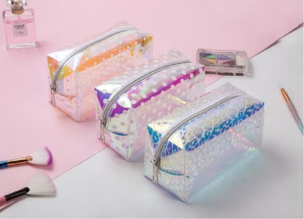 

origin tpu laser cosmetic bag creative cosmetic storage bag travel cosmetic bag