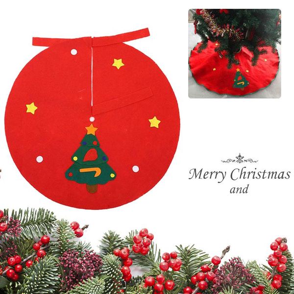 

красный 90см нетканые ткани елка юбки фартуки украшения креатив