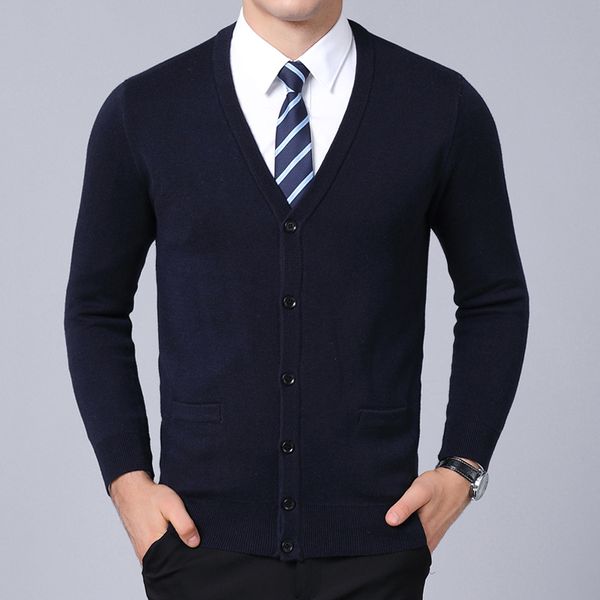 

tang 2019 new brand winter fashion sweater for mens cardigan v neck slim fit jumpers knitred warm casual mens clothes size 3xl, White;black