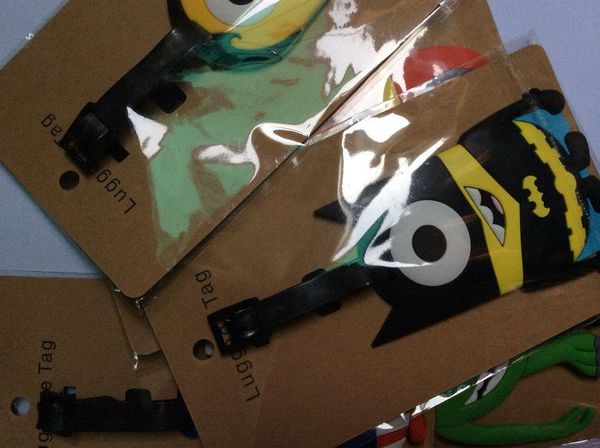 

designer-new luggage&bags cute cartoon funky travel luggage suitcase luggage tags identity address name drop shipping, Black