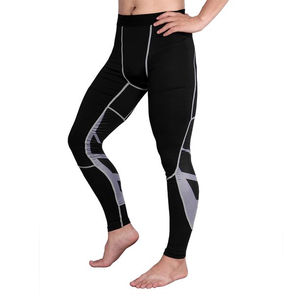 

new meenns commpressioooeoonn ppaanttts tiggthts baasketball gym pants bodybuilding jogging skinny leggings trousers 1, Black;blue