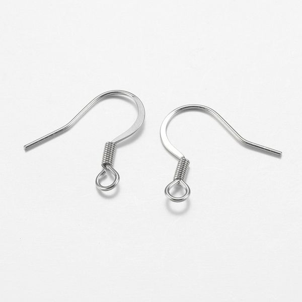 

seasha 100pcs 20x18mm 316l stainless steel anti-allergic metal jewelry making diy findings earrings hooks jewellery accessories, Blue;slivery