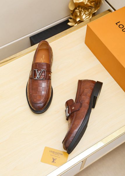 

new style luxury men's casual shoes dress shoes platform fashion design brand classic retro plaid suitable for many occasions jdtg, Black