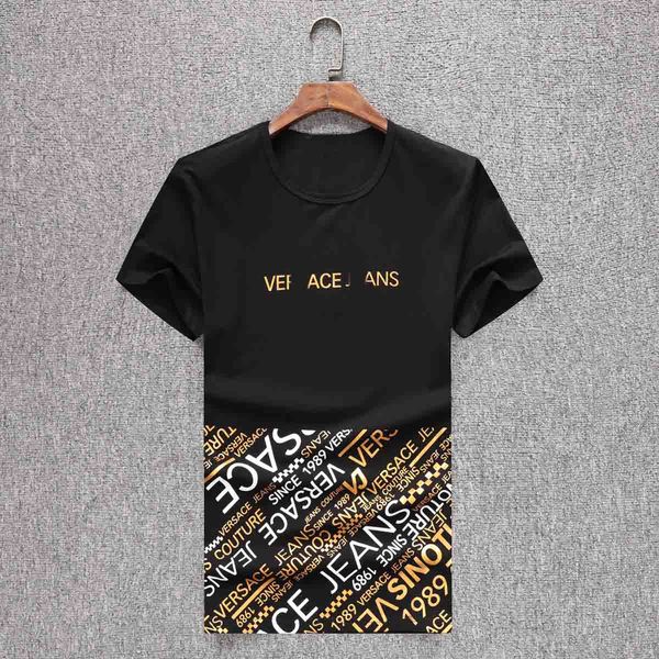 

2019 new hip hop winter men's t-shirt short-sleeved 100% cotton polo shirt shirt men's teel hips 3g designer men's t-shirt, White;black