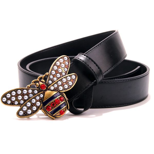 

fashion women belt bee buckle genuine leather woman belt new designer belt luxury belts lady girl strap