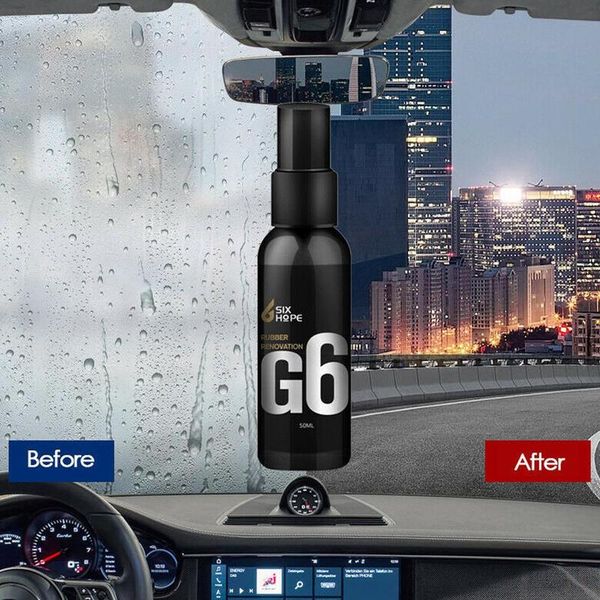 

50ml car polish wax plastic leather retreading agent car cleaner paint interior washer automotive wax tire household f6h1