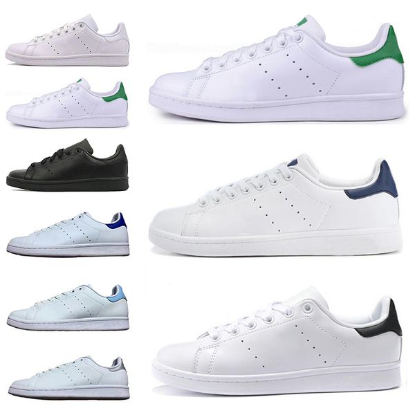 

wholesale women men stan shoes fashion smith sneakers casual shoes triple white black leather sport classic flats size 36-45