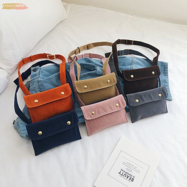 

belt bag womens new shoulder bag velour hawcoar purse riÃ±onera coin phone small messenger wild chest bag 4