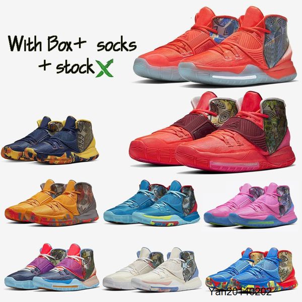 

concepts x kyrie 6 gs ep khepri golden mummy men women kids basketball shoes irving vi pink tint vast grey grand purple enlightenment us4-12