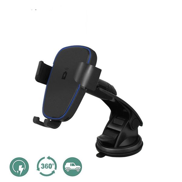 

qi wireless car charger phone charger mount 360 degree rotation for 8 x s8 s8 plus s7 edge s7ge s6 note 5