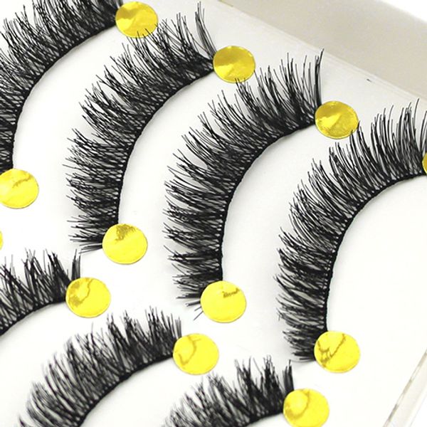 

2016 10 pairs handmade long thick cross false eyelashes makeup eye lashes extension 8m33
