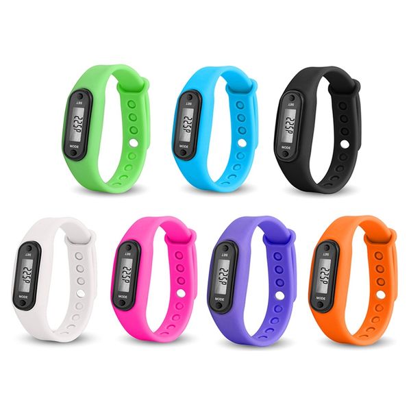 

wrist sport watch band pedometer run step distance calorie counter fitness gauge step tracker digital pedometer