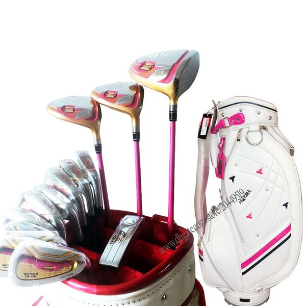 Neue Frauen Golfschläger Honma S-06 Komplette Set von Clubs Golffahrer Wood Iron Putter No Bag Golf Set Clubs Graphitwelle kostenloser Versand