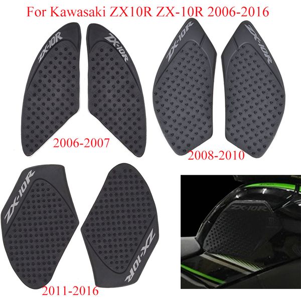 

for kwasaki zx-10r zx10r 2006-2014 2015 2016 motorcycle fuel tank pad protector stickers decal gas knee grip traction pads side