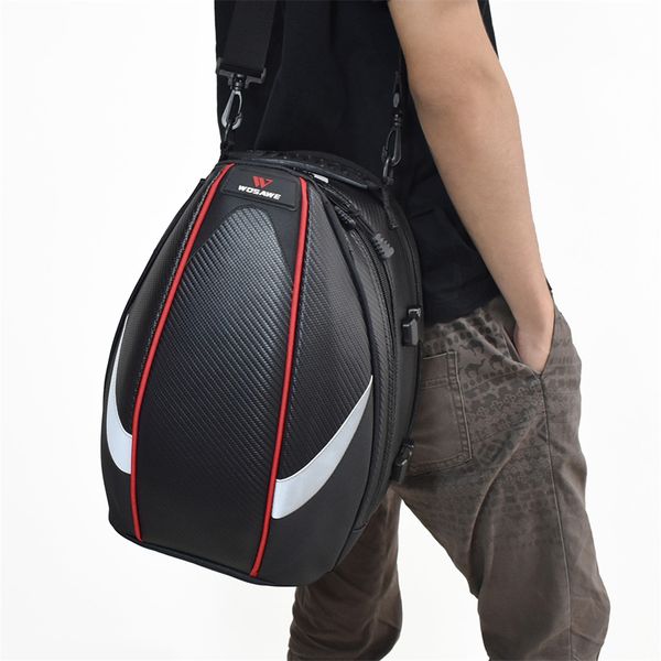 

motorcycle tail bag reflective water repellent extensible tail package