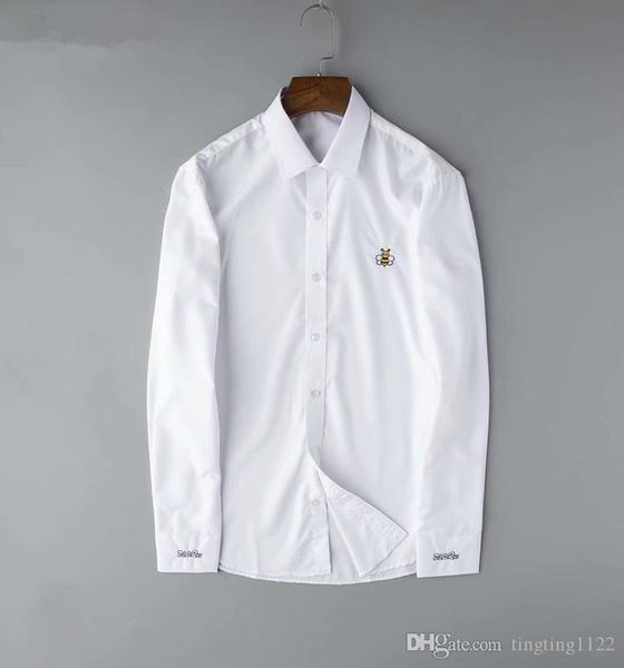 

2019 бренд мужской бизнес случайный мужской рубашки, с длинным рукавом полосатой рубашке, новый мужской моды ассоциации, рубашки поло a11, White;black