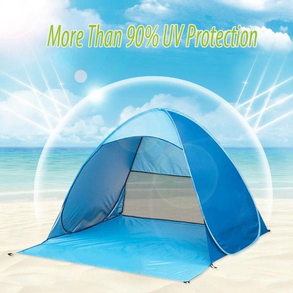 

new outdoor beach tent full automatic 2 second speed open shade camping tent beach folding ultra uv light m7w7