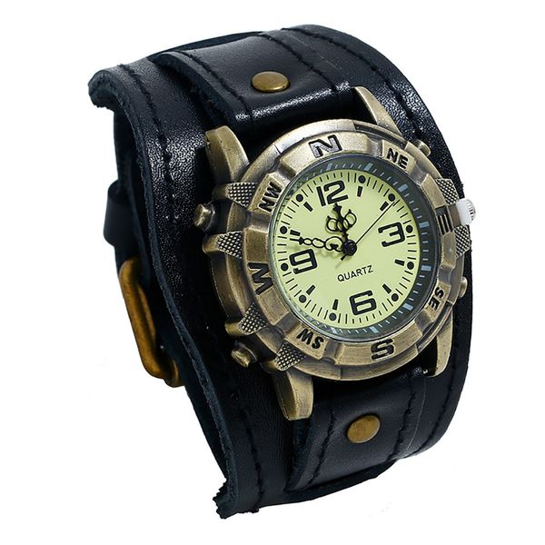 

2019 fashion watches men punk retro simple pin buckle strap leather band watch relogio masculino quartz wristwatches reloj saat, Slivery;brown